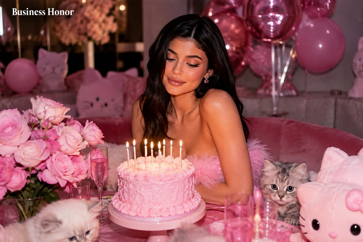 Kylie Jenner Celebrates 29th Birthday with Pink Kitty Party